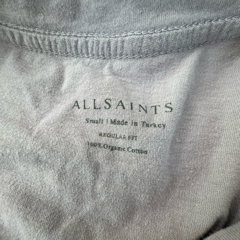All‎ Saints Brace Cotton Crew Neck Slim Ramskull T-Shirt. Men’s Small. Lilac. - Picture 5 of 10